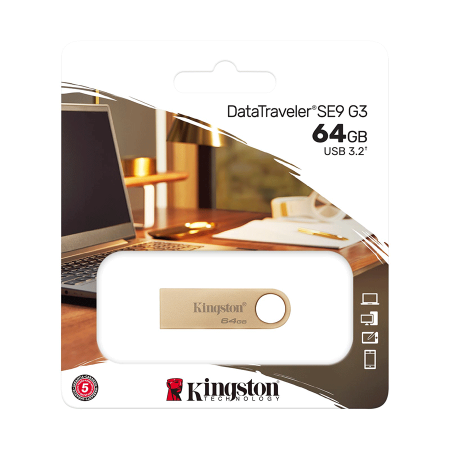 USB Memory stick Kingston 64GB USB 3.2 Gen up to 220MB/s read and 100MB/s write DTSE9G3/64GB