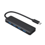 USB HUB GEMBIRD 4-port USB type-C hub 4X USB 3.1, UHB-CM-U3P4P-01