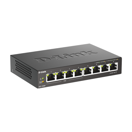 SWITCH 8 portni 10/100/1000 D-LINK, DGS-1008P/E,4 port POE