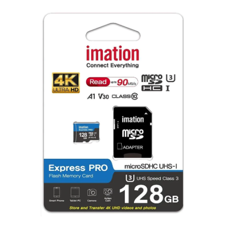 IMATION microSD 128GB UHS-I U3 V30 4K