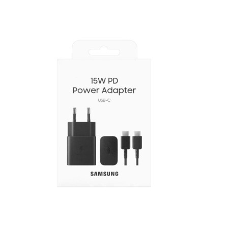 Kucni punjac Samsung Original 15W Fast Type C na C + kabal Black